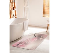 Коврик для ванной комнаты и туалета противоскользящий JOYARTY "Карпы под сакурой" 60х100 см bath_38766_60x100