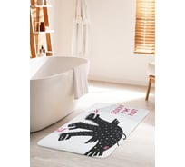 Коврик для ванной комнаты и туалета противоскользящий JOYARTY "Извините, я горячий" 60х100 см bath_37244_60x100