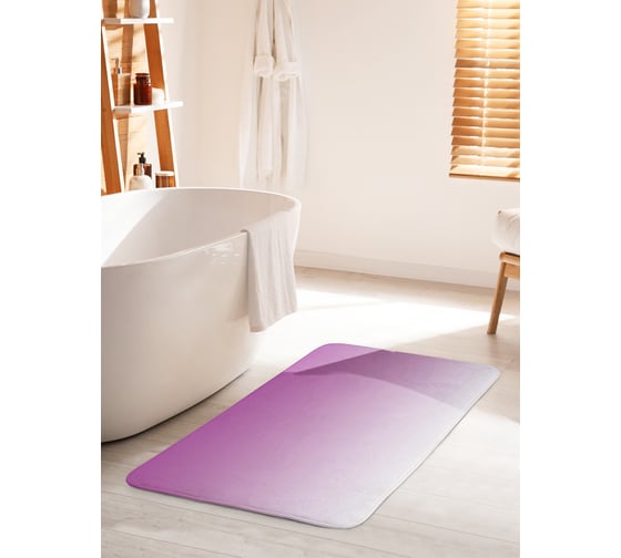 Коврик для ванной комнаты и туалета противоскользящий JOYARTY "Таинственное сияние" 60х100 см bath_23582_60x100 1