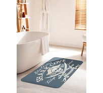 Коврик для ванной комнаты и туалета противоскользящий JOYARTY "Остров Тортуга" 60х100 см bath_38230_60x100