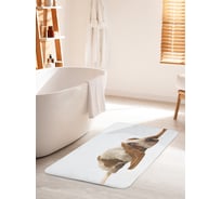 Коврик для ванной комнаты и туалета противоскользящий JOYARTY "Грустный бассет-хаунд" 60х100 см bath_94846_60x100