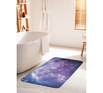 Коврик для ванной комнаты и туалета противоскользящий JOYARTY "Космическая туманность" 60х100 см bath_35271_60x100