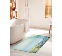 Коврик для ванной комнаты и туалета противоскользящий JOYARTY "Цветочный ковер" 60х100 см bath_21141_60x100