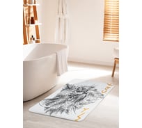 Коврик для ванной комнаты и туалета противоскользящий JOYARTY "Мой кот" 60х100 см bath_30118_60x100