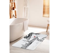 Коврик для ванной комнаты и туалета противоскользящий JOYARTY "Привлекательный париж" 60х100 см bath_21033_60x100