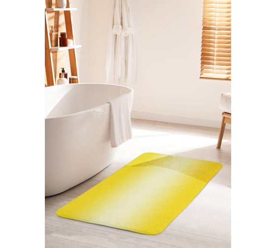 Коврик для ванной комнаты и туалета противоскользящий JOYARTY "Желтый переход" 60х100 см bath_23539_60x100 1