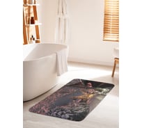 Коврик для ванной комнаты и туалета противоскользящий JOYARTY "Снежный вечер" 60х100 см bath_30324_60x100