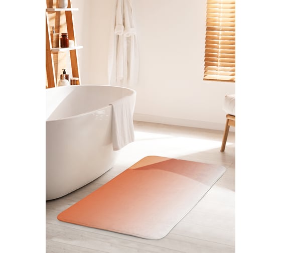 Коврик для ванной комнаты и туалета противоскользящий JOYARTY "Жара пустыни" 60х100 см bath_23578_60x100