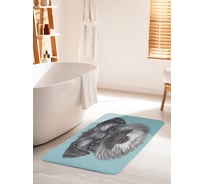 Коврик для ванной комнаты и туалета противоскользящий JOYARTY "Пушистая морда" 60х100 см bath_32310_60x100