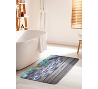 Коврик для ванной комнаты и туалета противоскользящий JOYARTY "Елочные игрушки" 60х100 см bath_21498_60x100