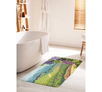 Коврик для ванной комнаты и туалета противоскользящий JOYARTY "Виноградники на холмах" 60х100 см bath_21611_60x100