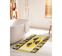 Коврик для ванной комнаты и туалета противоскользящий JOYARTY "Предупреждение об опасности" 60х100 см bath_22028_60x100