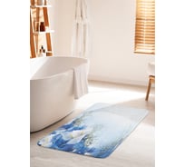 Коврик для ванной комнаты и туалета противоскользящий JOYARTY "Цветение над водой" 60х100 см bath_33951_60x100
