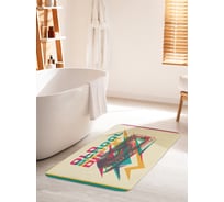 Коврик для ванной комнаты и туалета противоскользящий JOYARTY "Олдскул вечен" 60х100 см bath_22056_60x100