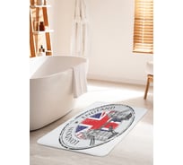 Коврик для ванной комнаты и туалета противоскользящий JOYARTY "Эмблема Лондона" 60х100 см bath_27696_60x100