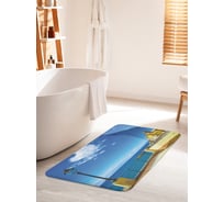 Коврик для ванной комнаты и туалета противоскользящий JOYARTY "Фонарь на террасе" 60х100 см bath_34869_60x100