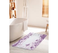 Коврик для ванной комнаты и туалета противоскользящий JOYARTY "Вселенная бабочек" 60х100 см bath_23317_60x100