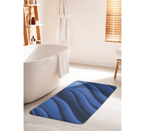 Коврик для ванной комнаты и туалета противоскользящий JOYARTY "Почувствуй форму" 60х100 см bath_23128_60x100 1