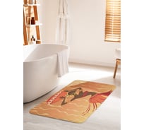 Коврик для ванной комнаты и туалета противоскользящий JOYARTY "Темнокожая красотка" 60х100 см bath_23272_60x100