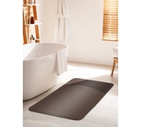 Коврик для ванной комнаты и туалета противоскользящий JOYARTY "Переход шоколад" 60х100 см bath_23545_60x100