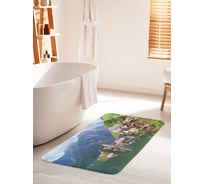 Коврик для ванной комнаты и туалета противоскользящий JOYARTY "Гальштат ярмарочная община в Австрии" 60х100 см bath_32678_60x100