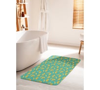 Коврик для ванной комнаты и туалета противоскользящий JOYARTY "Модные бананы" 60х100 см bath_34727_60x100