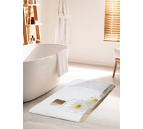 Коврик для ванной комнаты и туалета противоскользящий JOYARTY "Ромашковый аромат" 60х100 см bath_20848_60x100