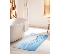 Коврик для ванной комнаты и туалета противоскользящий JOYARTY "Водное буйство" 60х100 см bath_22229_60x100