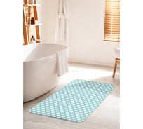 Коврик для ванной комнаты и туалета противоскользящий JOYARTY "Бесконечная сеть" 60х100 см bath_19970_60x100