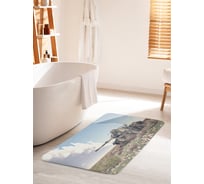 Коврик для ванной комнаты и туалета противоскользящий JOYARTY "Боевой танк" 60х100 см bath_19454_60x100