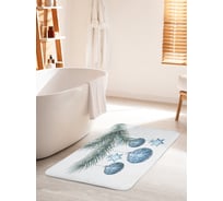 Коврик для ванной комнаты и туалета противоскользящий JOYARTY "Новогодние шары" 60х100 см bath_18942_60x100