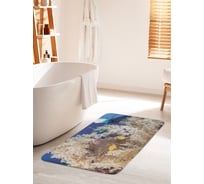 Коврик для ванной комнаты и туалета противоскользящий JOYARTY "Морское гнездо" 60х100 см bath_19817_60x100