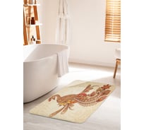 Коврик для ванной комнаты и туалета противоскользящий JOYARTY "Мифический павлин" 60х100 см bath_27744_60x100