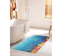 Коврик для ванной комнаты и туалета противоскользящий JOYARTY "Сказочное дно" 60х100 см bath_26452_60x100