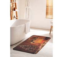 Коврик для ванной комнаты и туалета противоскользящий JOYARTY "Рождественская елка" 60х100 см bath_20297_60x100