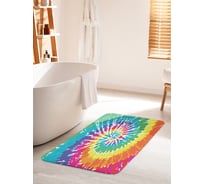 Коврик для ванной комнаты и туалета противоскользящий JOYARTY "Красочный вихрь" 60х100 см bath_20322_60x100