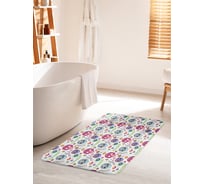 Коврик для ванной комнаты и туалета противоскользящий JOYARTY "Забавные черепа" 60х100 см bath_20600_60x100