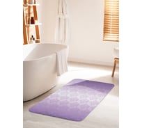 Коврик для ванной комнаты и туалета противоскользящий JOYARTY "Узорчатые переливы" 60х100 см bath_30293_60x100