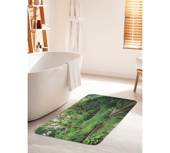 Коврик для ванной комнаты и туалета противоскользящий JOYARTY "Набережная для прогулок" 60х100 см bath_28410_60x100 1