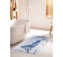 Коврик для ванной комнаты и туалета противоскользящий JOYARTY "Гора в облаках" 60х100 см bath_20418_60x100