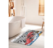 Коврик для ванной комнаты и туалета противоскользящий JOYARTY "Формула 1" 60х100 см bath_30295_60x100