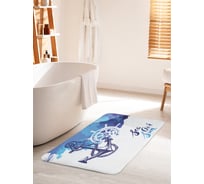 Коврик для ванной комнаты и туалета противоскользящий JOYARTY "Морской воздух" 60х100 см bath_19709_60x100