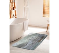 Коврик для ванной комнаты и туалета противоскользящий JOYARTY "Корабль в шторме" 60х100 см bath_28499_60x100