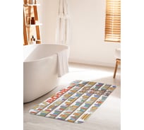 Коврик для ванной комнаты и туалета противоскользящий JOYARTY "Книжная полка" 60х100 см bath_28886_60x100
