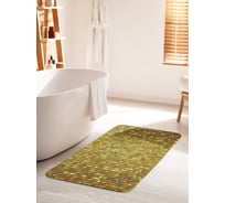 Коврик для ванной комнаты и туалета противоскользящий JOYARTY "Зеркальная клетка" 60х100 см bath_30987_60x100