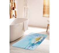 Коврик для ванной комнаты и туалета противоскользящий JOYARTY "Нежный цветок" 60х100 см bath_21170_60x100