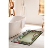 Коврик для ванной комнаты и туалета противоскользящий JOYARTY "Рождественский коллаж" 60х100 см bath_21458_60x100