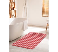 Коврик для ванной комнаты и туалета противоскользящий JOYARTY "Скатерть у бабушки" 60х100 см bath_31118_60x100