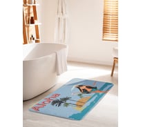 Коврик для ванной комнаты и туалета противоскользящий JOYARTY "Гавайское приветствие" 60х100 см bath_77488_60x100