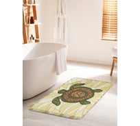 Коврик для ванной комнаты и туалета противоскользящий JOYARTY "Мозаичная черепаха" 60х100 см bath_35245_60x100